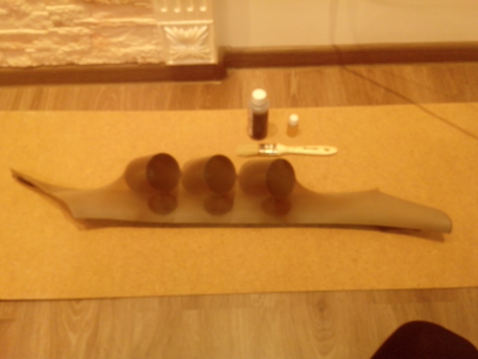 изготовление подиума под 3 датчика в штатное место — Subaru Legacy (BE ...