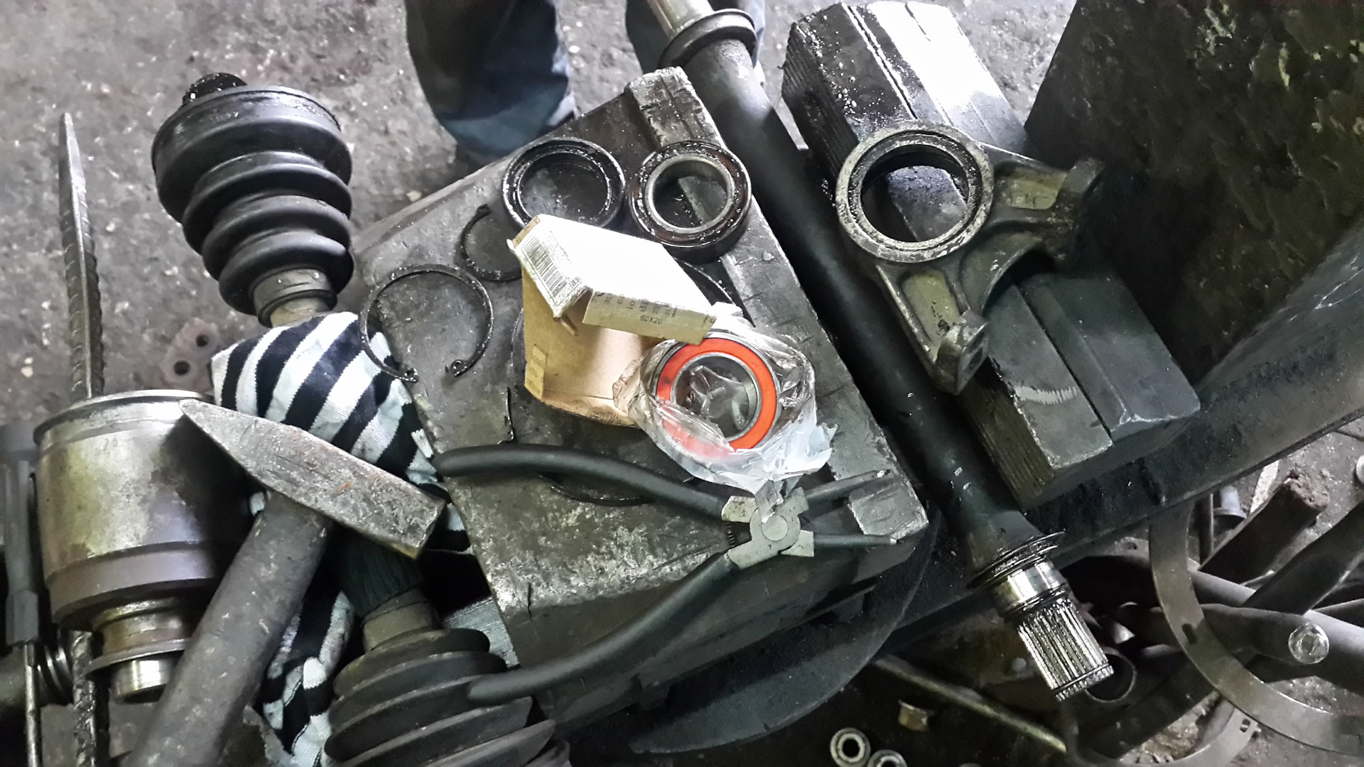 Правый внутренний ШРУС. Доработка — Honda Accord (7G), 2,4 л, 2004 года ...