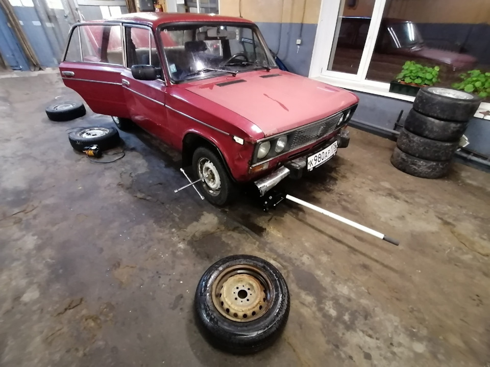 Переобулся в зиму 155/80 13 --> 175/70 13 — Lada 21061, 1,6 л, 1995 ...