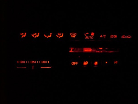 Button illumination LED strip - Toyota Carina 18 L 1996