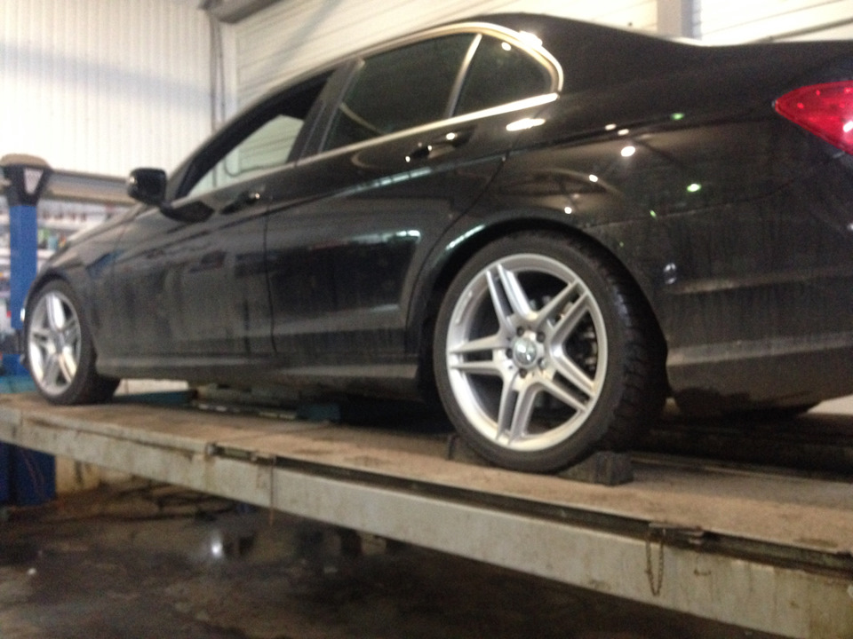 Регулировка углов развала и схождения на осях — Mercedes-Benz C-class ...