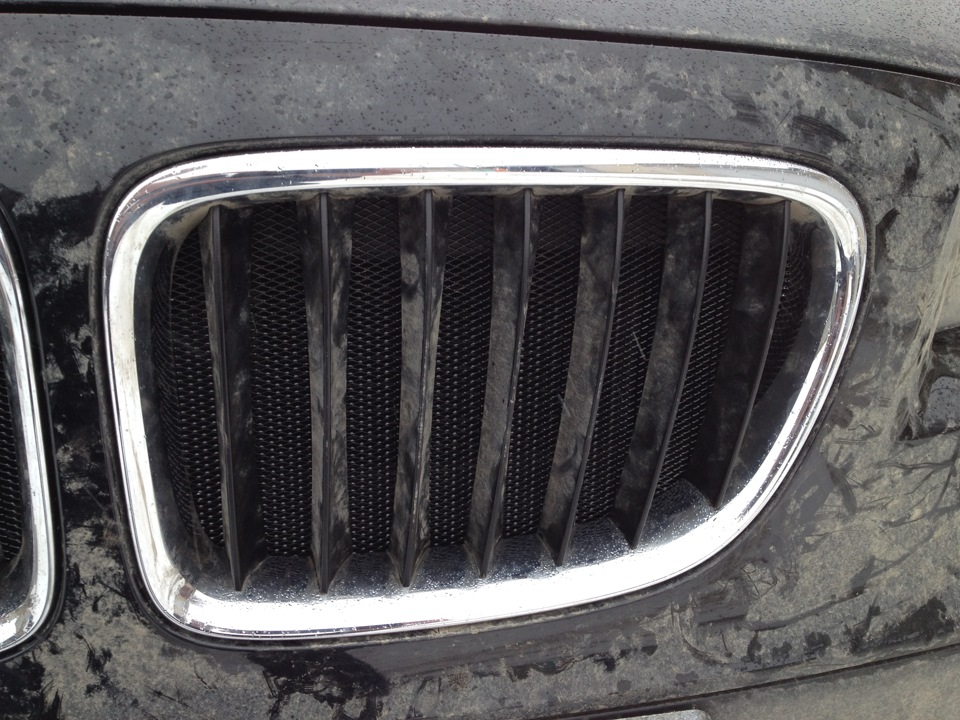 Сетка в ноздри — BMW X1 (E84), 2 л, 2011 года | тюнинг | DRIVE2