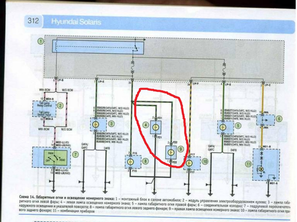 Хендай акцент не горит свет. Проводка Солярис 1 схема. Акцент ТАГАЗ схема головного света. Схема проводки на фары Хендай Солярис. Схема освещения салона Hyundai Solaris 1 2013.