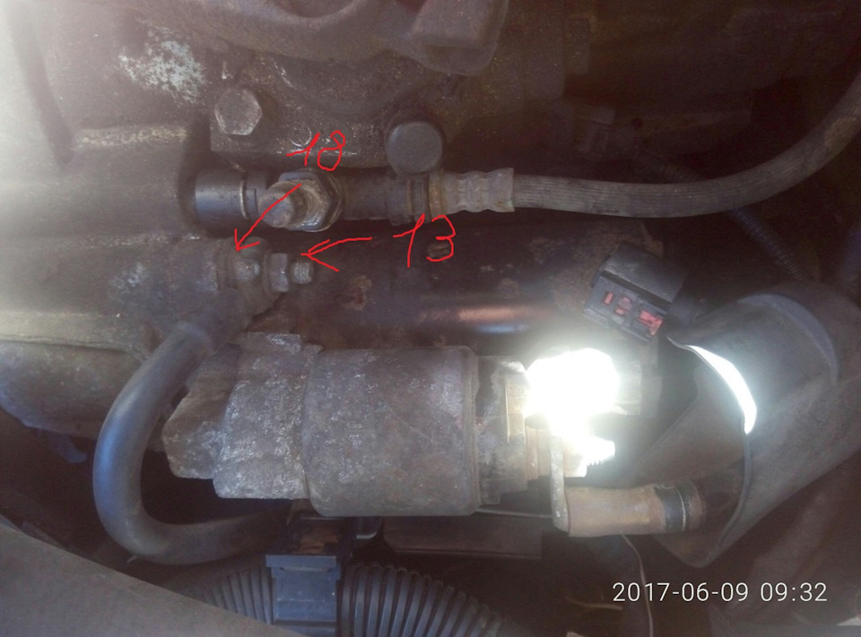 Ревизия стартера, ремонт заднего правого суппорта, замена тормозной ...