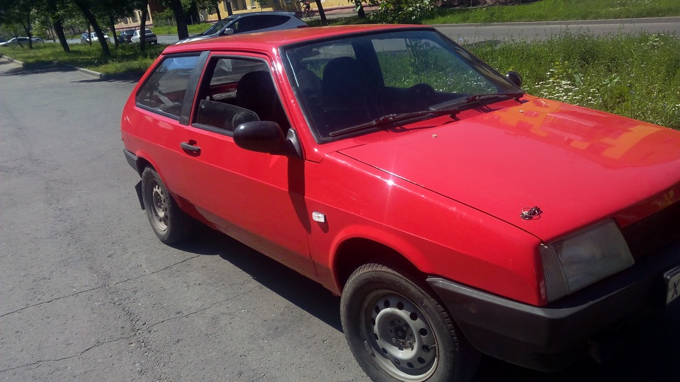 покраска машины в цвет (реклама) — Lada 2108, 1,5 л, 1996 года ...