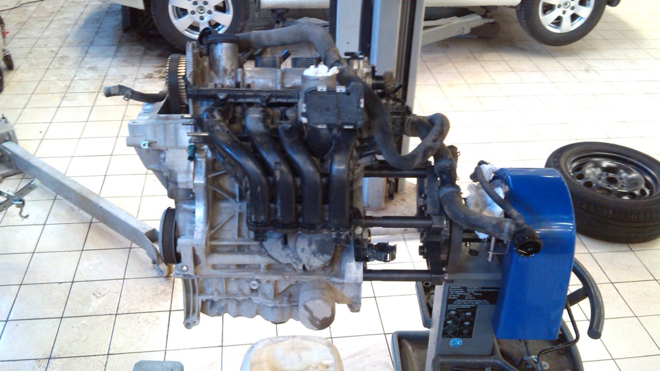 Двигатель собран и ожидает установки в автомобиль — Skoda Rapid (1G)