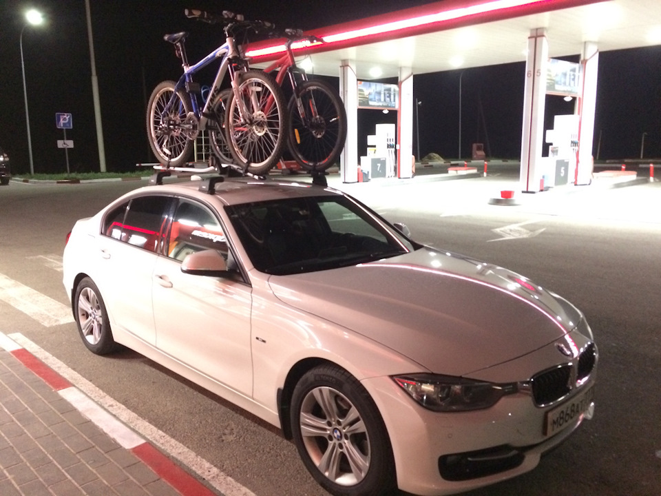 Велосипеды на крышу f30 — BMW 3 series (F30), 2 л, 2013 года ...