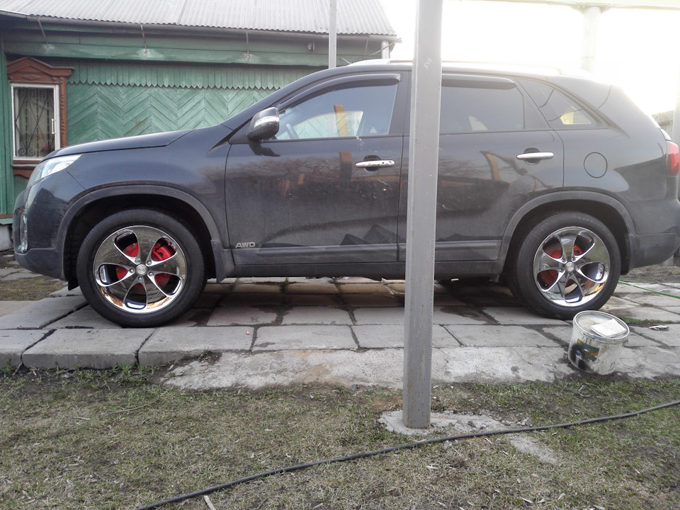 Центрующие кольца для дисков. — KIA Sorento (2G), 2,4 л, 2014 года ...