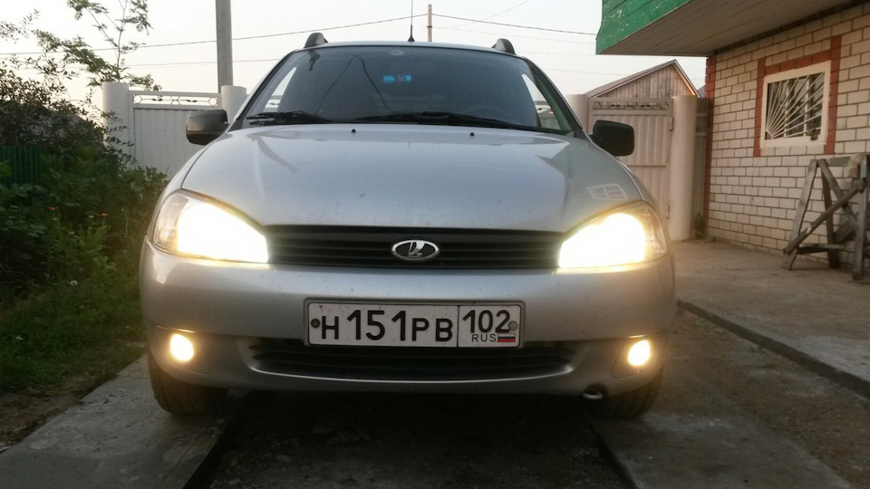 ПТФ на калину — Lada Калина Универсал (1G), 2012 года | электроника ...