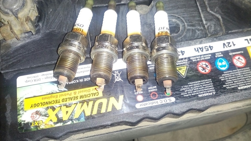 Состояние свечей — Toyota Corolla (100), 1,6 л, 1992 года | наблюдение ...