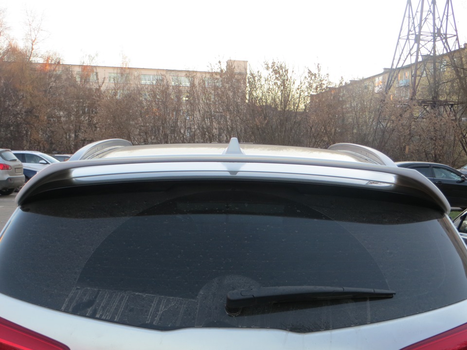 Спойлер на КИА СПОРТЕЙДЖ!) — KIA Sportage (3G), 2 л, 2014 года | тюнинг ...