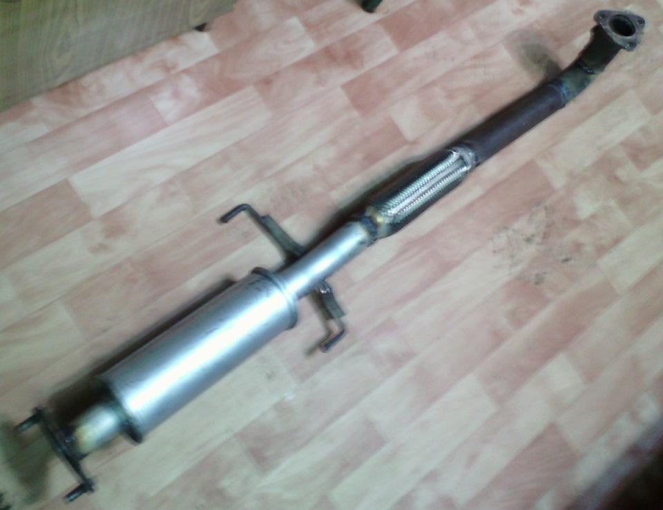 Резонатор УАЗа вместо катализатора Mazda! — Mazda 626 IV (GE), 2 л ...