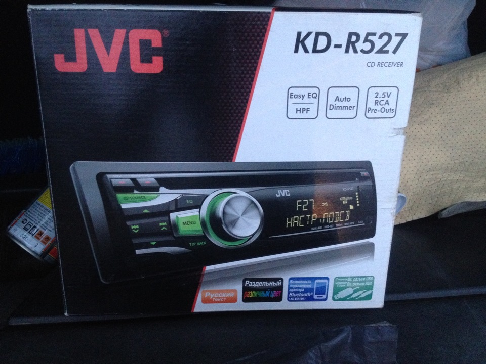 Установил магнитолу JVC KD-R527 — Volkswagen Passat B3, 2 л, 1991 года ...