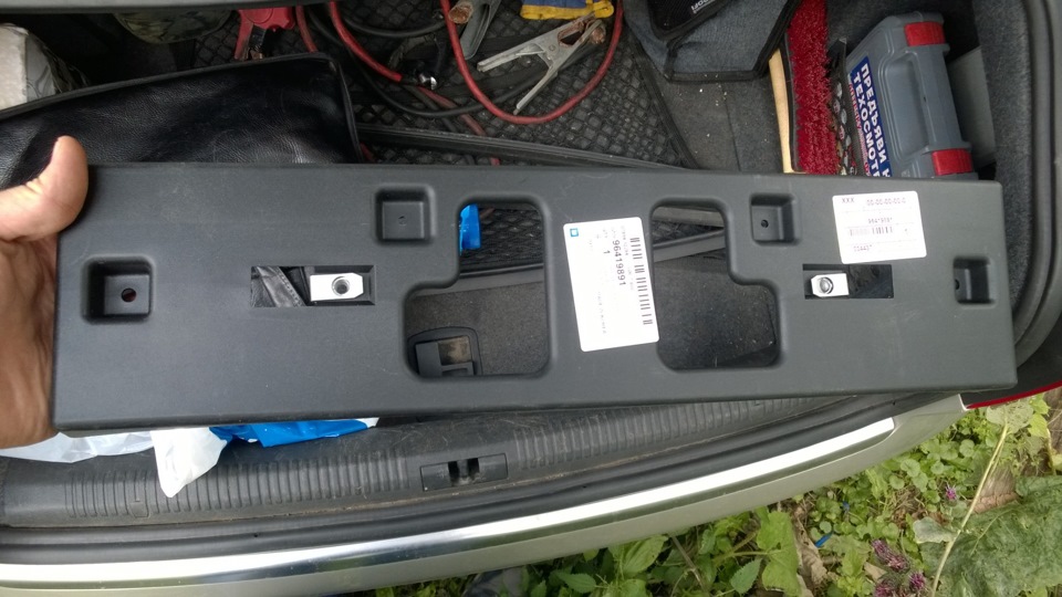 96419891 Рамка номера GM | Запчасти на DRIVE2