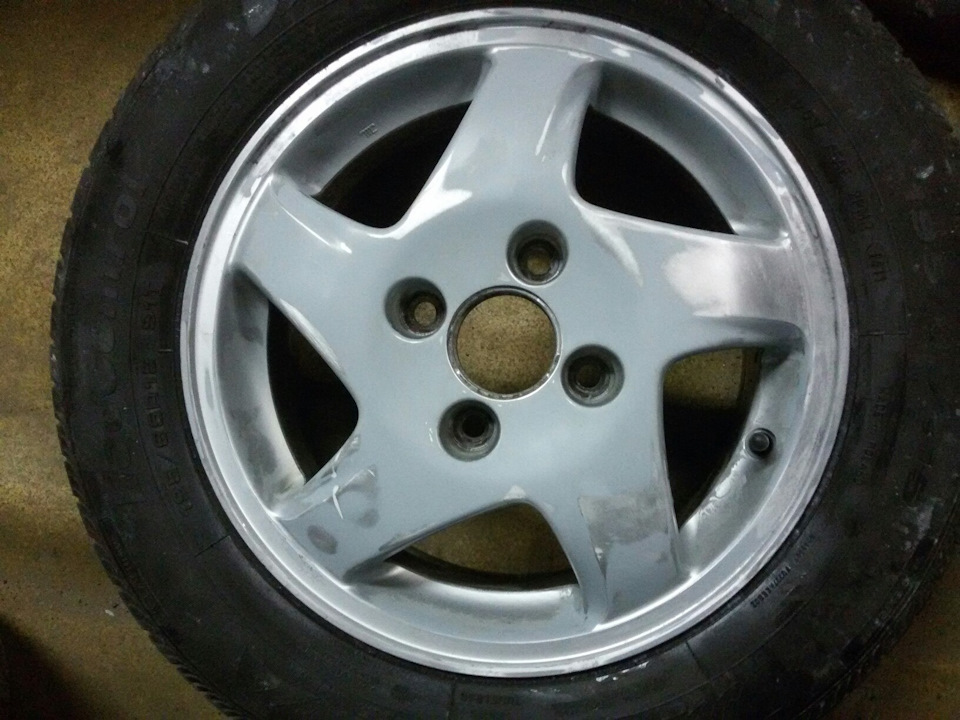 Покраска дисков — Daewoo Nexia, 1,5 л., 2003 года | колёсные диски | DRIVE2