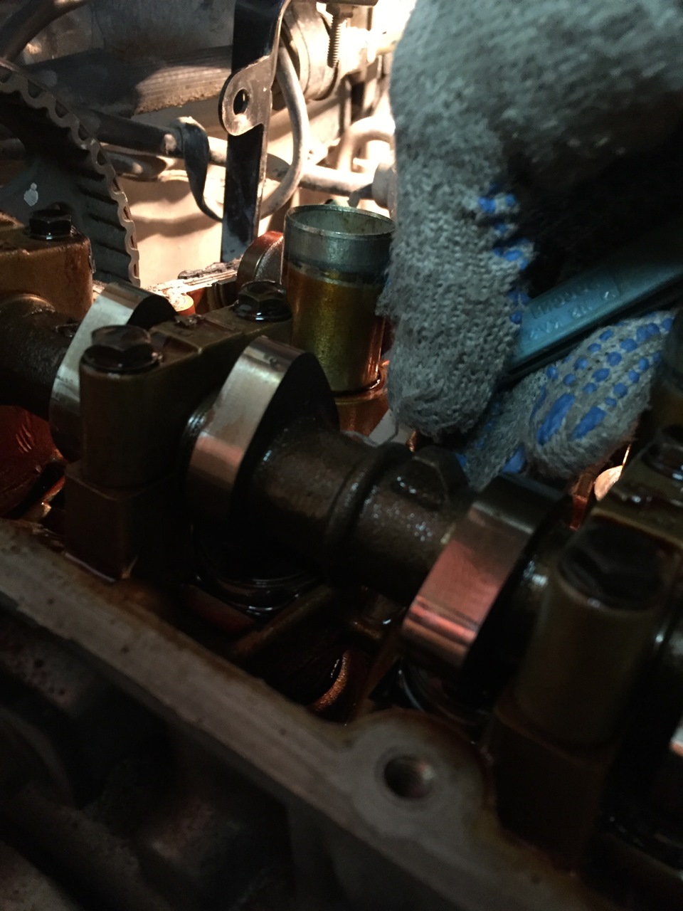 Регулировка клапанов BETA G4GC №2 — Hyundai Sonata IV (EF), 2 л, 2007 ...