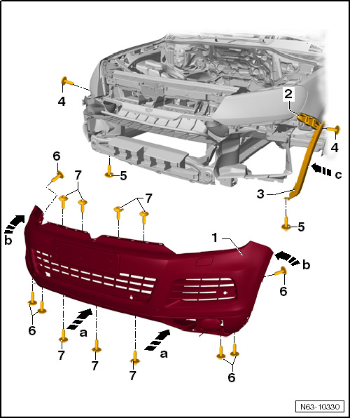 Как снять бампер VW Touran