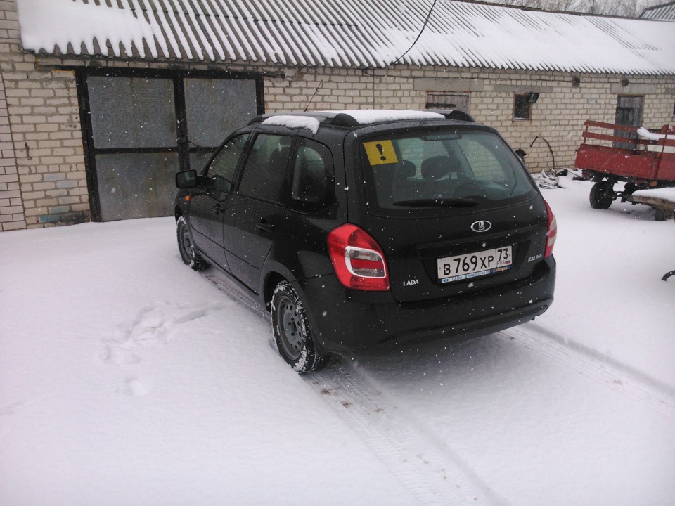 Падал первоапрельский снег — Lada Калина Универсал (2G), 1,6 л, 2014 ...
