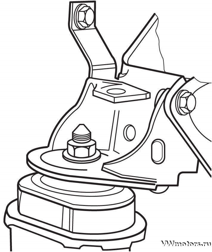 Поменять переднюю подушку двигателя фольксваген пассат б4