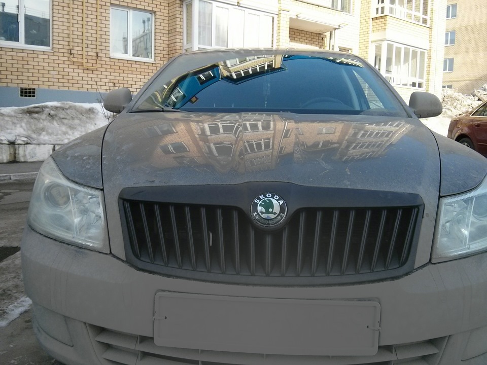 Тюнинг решётки или "дурная голова рукам покоя не дает". — Skoda Octavia ...