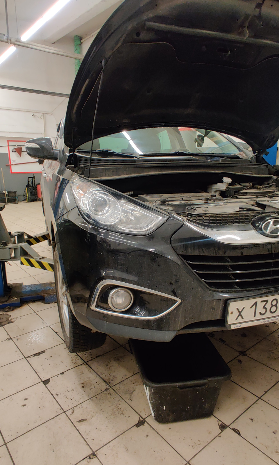 Быстрая замена антифриза на Hyundai ix35 Хендай 2,0 Ай Икс 35 2014 года