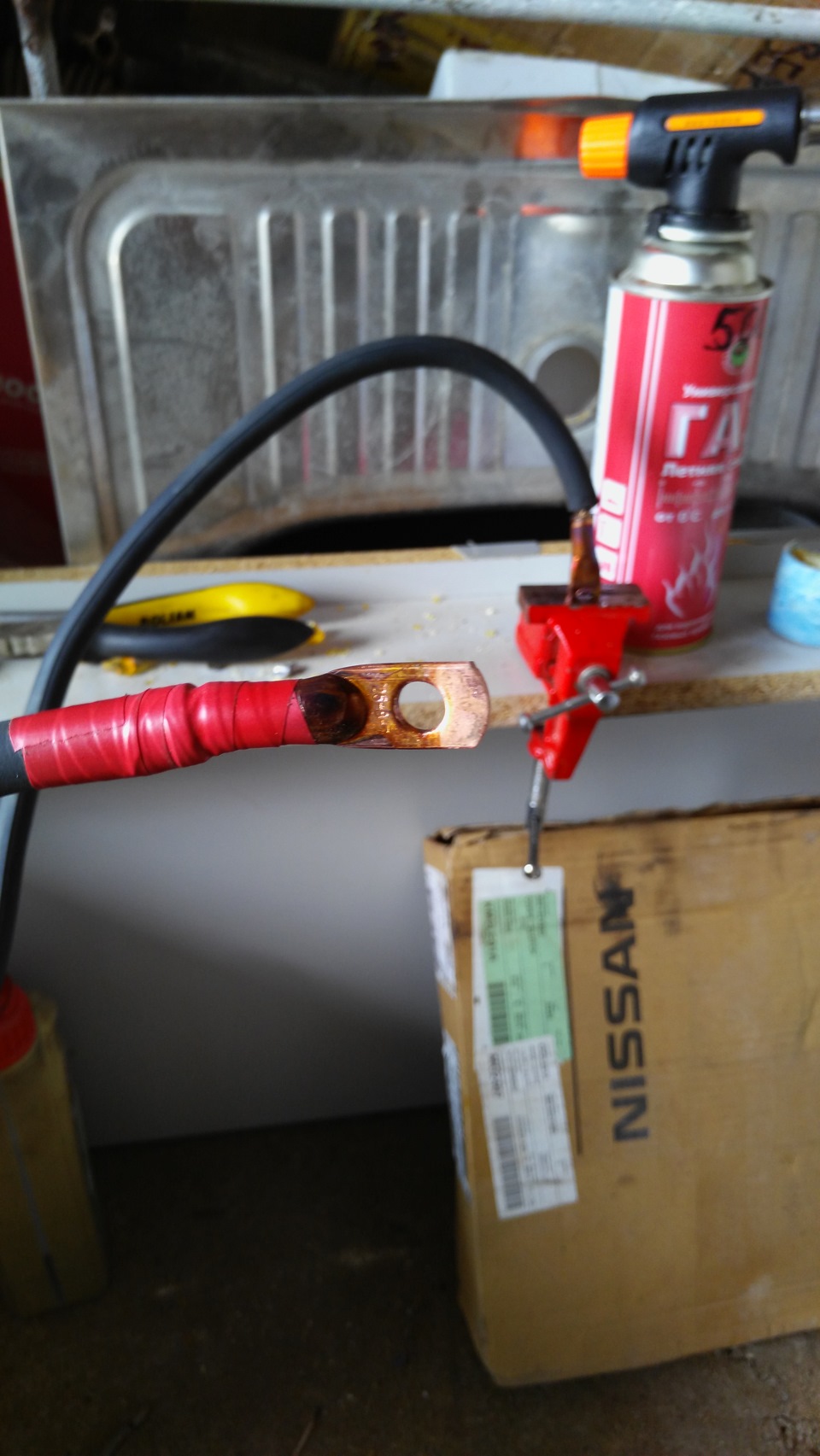 Разминусовка, пайка кабеля! — Nissan Maxima V (A33), 3 л, 2003 года ...