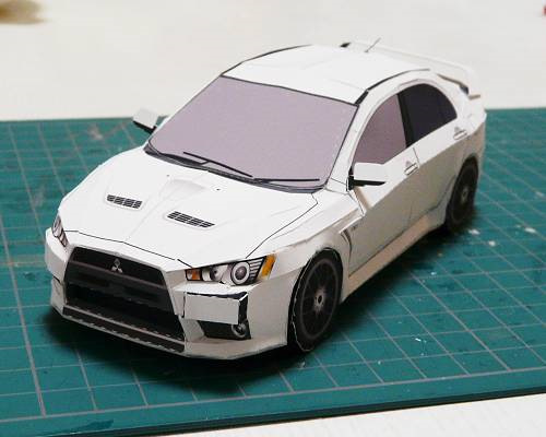 Чертеж машины митсубиси по деталям для склейки Модели из бумаги Mitsubishi Lancer X и Lancer Evolution X. - DRIVE2
