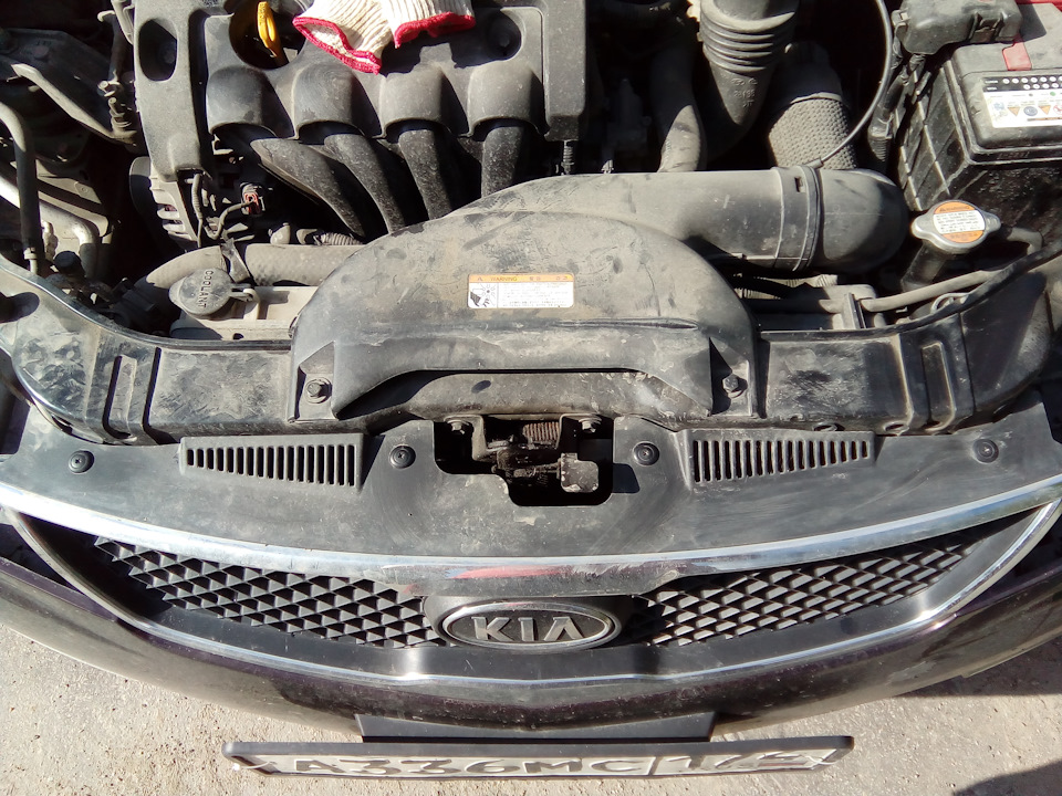 Как снять бампер на киа церато 2