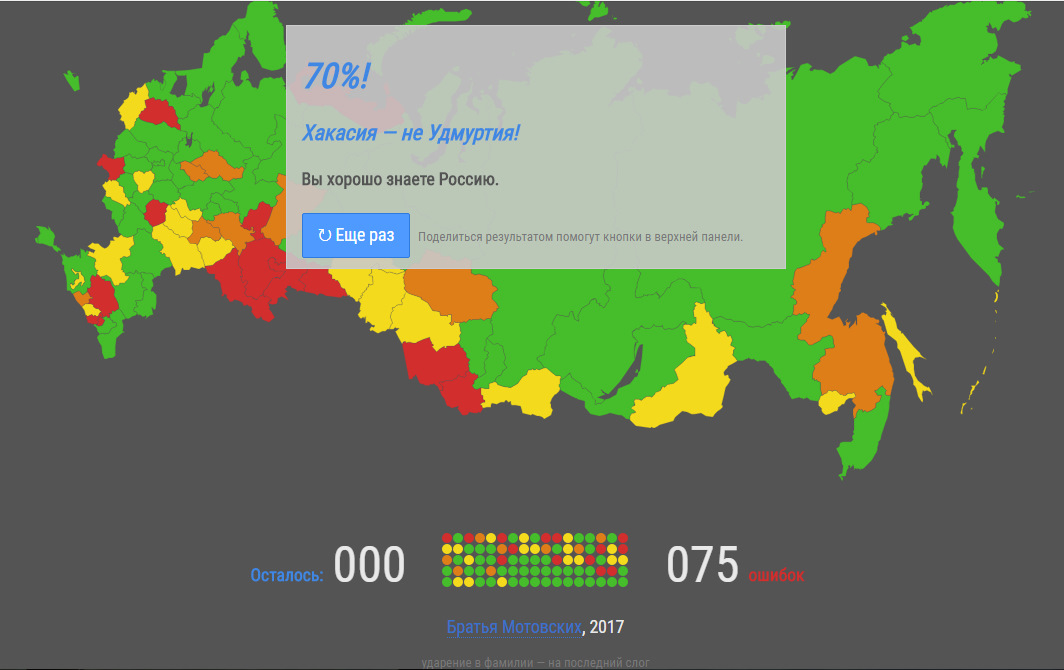 Мотовских карта мира