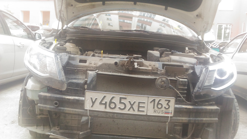 Доработка света ч2. линзы qioto q5 киа рио — KIA Rio 5-door (3G), 1,6 л ...