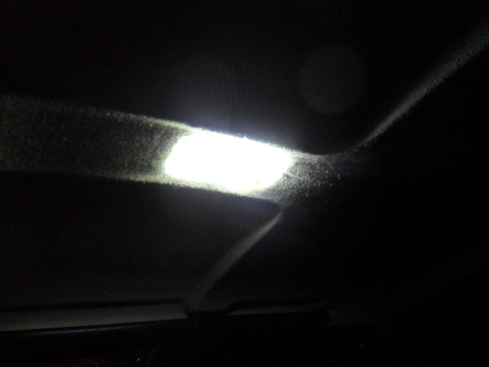 Замена лампочки плафона на диодную ленту — Lada 21099, 1,5 л, 1996 года ...