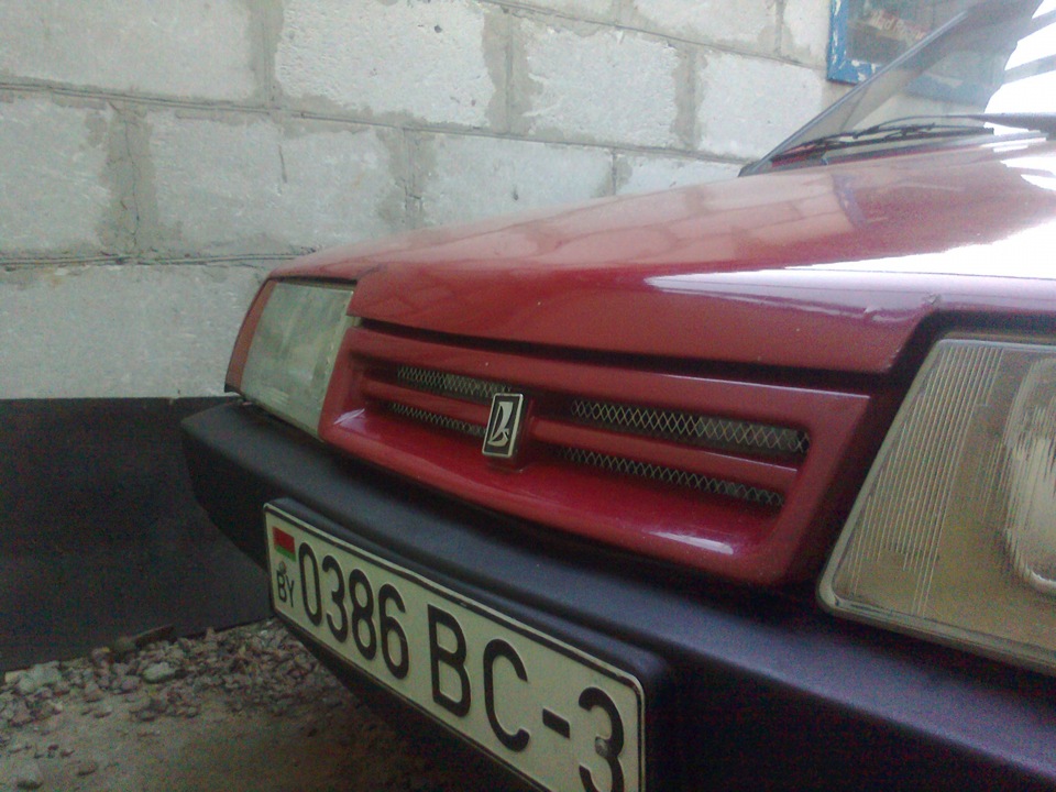 Решётка под облицовку радиатора — Lada 21099, 1,3 л, 1993 года | тюнинг ...