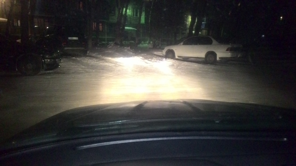 фото света новых фар бош рестайла — BMW 5 series (E34), 2,5 л, 1990 ...