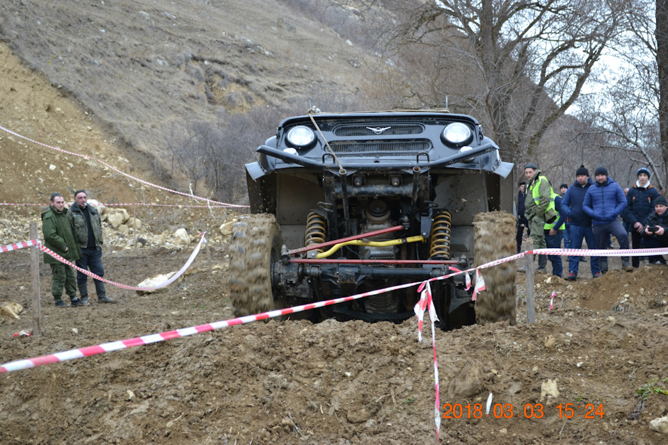 Джип триал "ТРИАЛЬНЫЕ ВОРОТА" 03.03.2018 КЧР — Renault Duster (1G), 2 л ...