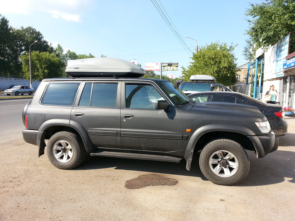 Аэробокс на крышу — Nissan Patrol GR II (Y61), 4,3 л, 2002 года ...