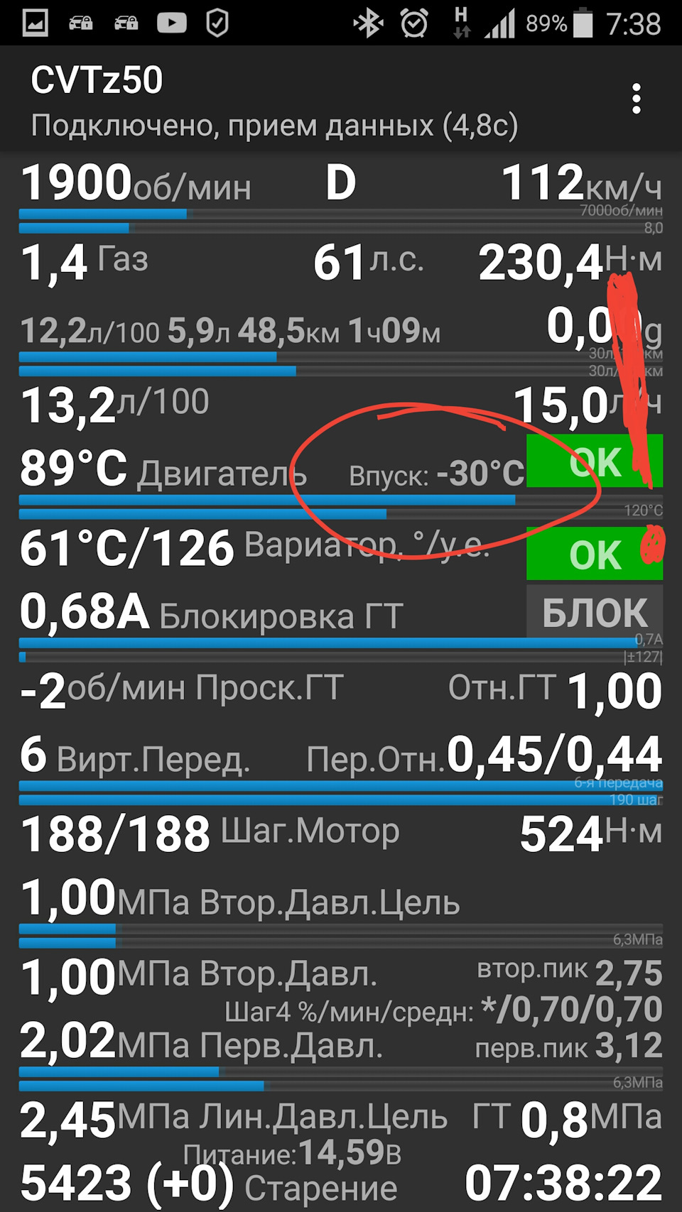 Какая рабочая температура вариатора