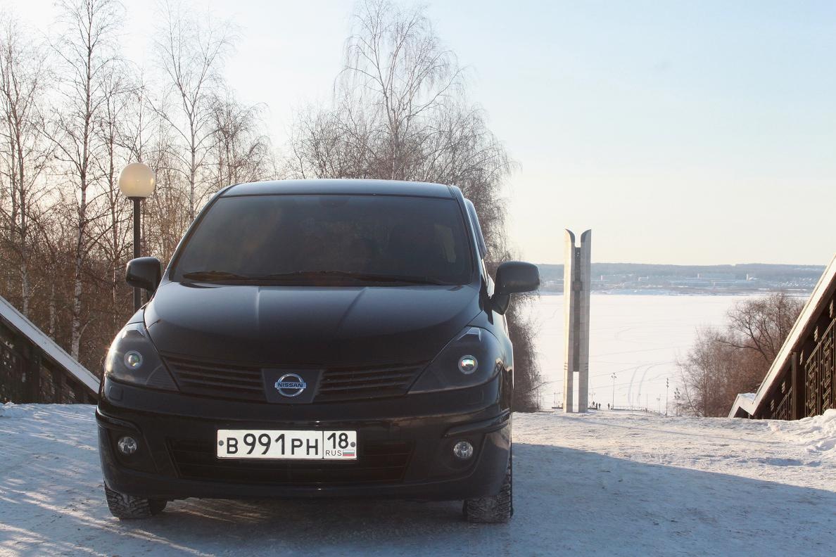 Bi-xenon & Devil eyes — Nissan Tiida (1G), 1,8 л, 2008 года | тюнинг ...