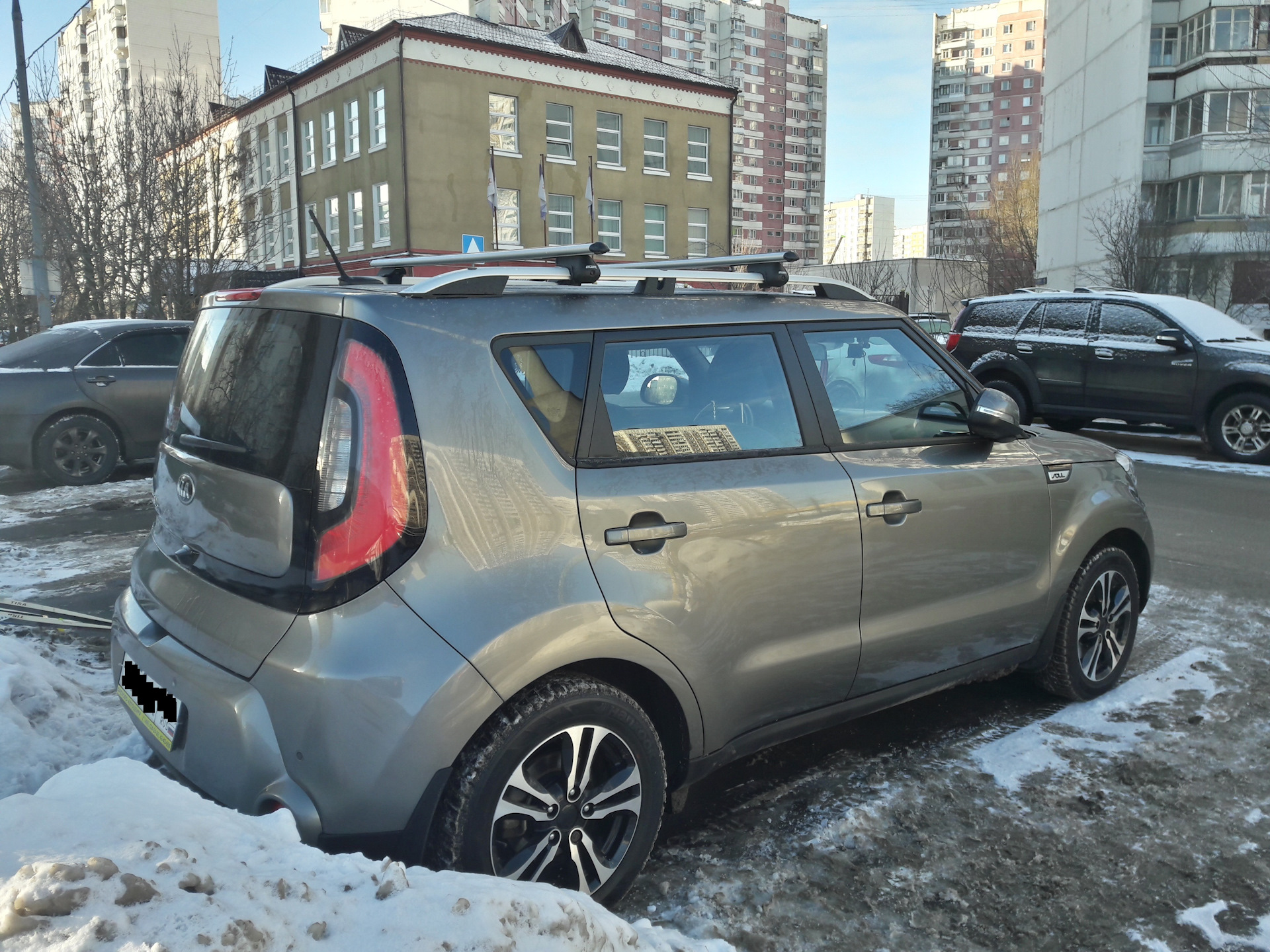 Рейлинги без сверления kia soul