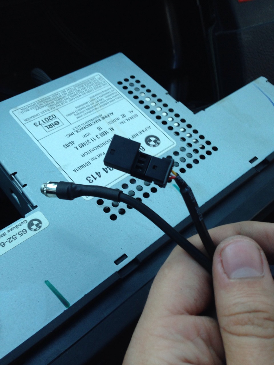 Запись 7. Подключение AUX — BMW X5 (E53), 3 л., 2003 года | автозвук ...