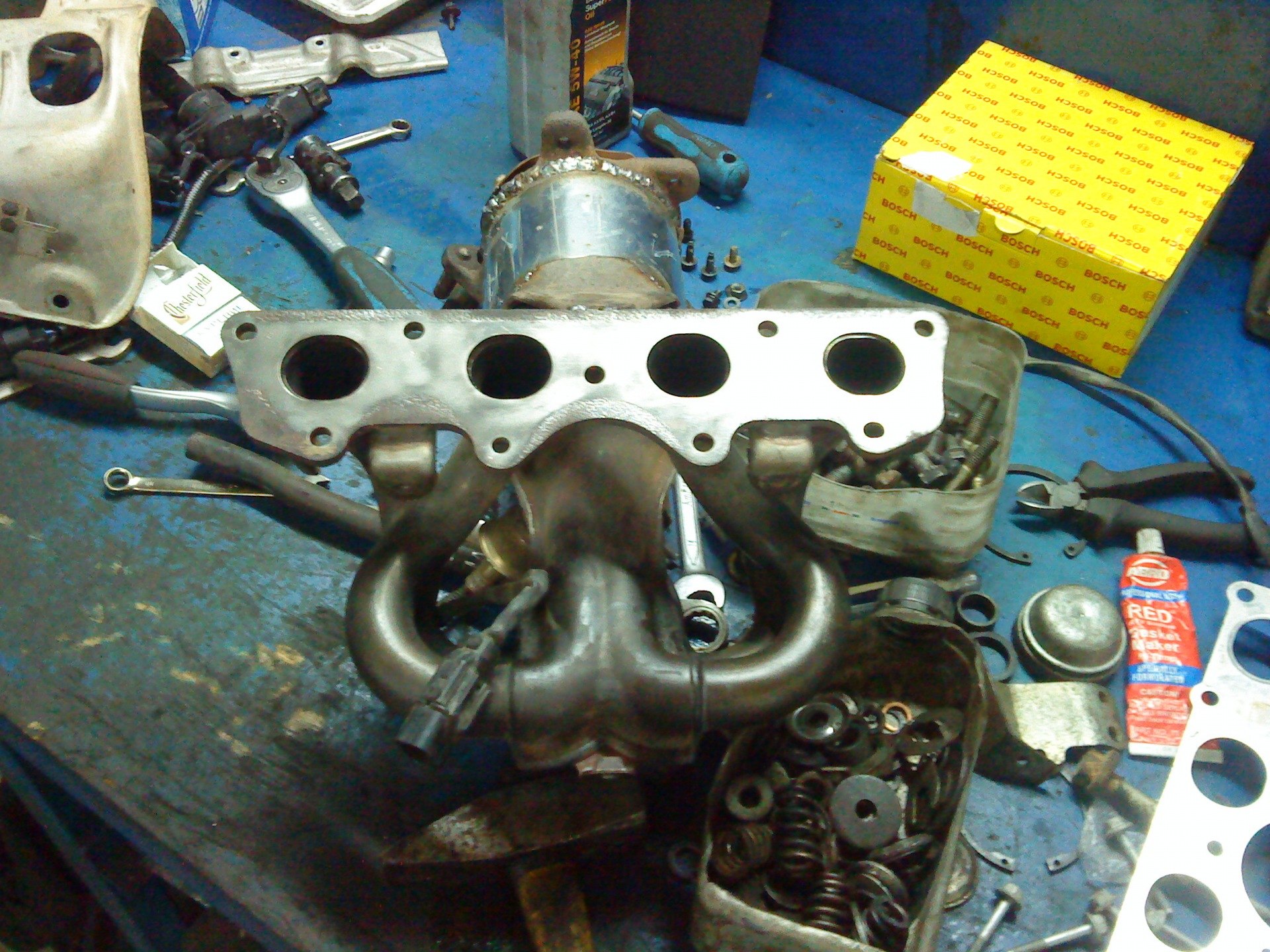 Вырезка катализатора и установка пламегасителя — KIA Ceed (1G), 1,6 л ...