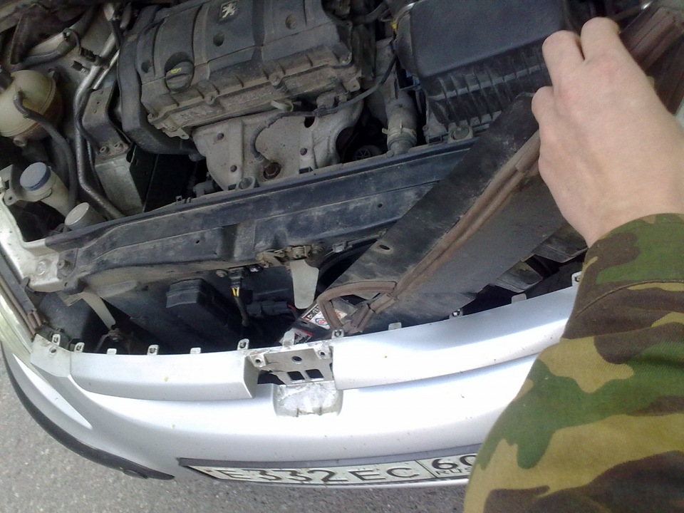 пежо 307 при какой температуре срабатывает вентилятор