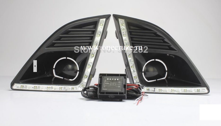 Новые LED ПТФ на Шевроле Круз 2013 года — Chevrolet Cruze (1G), 1,8 л ...
