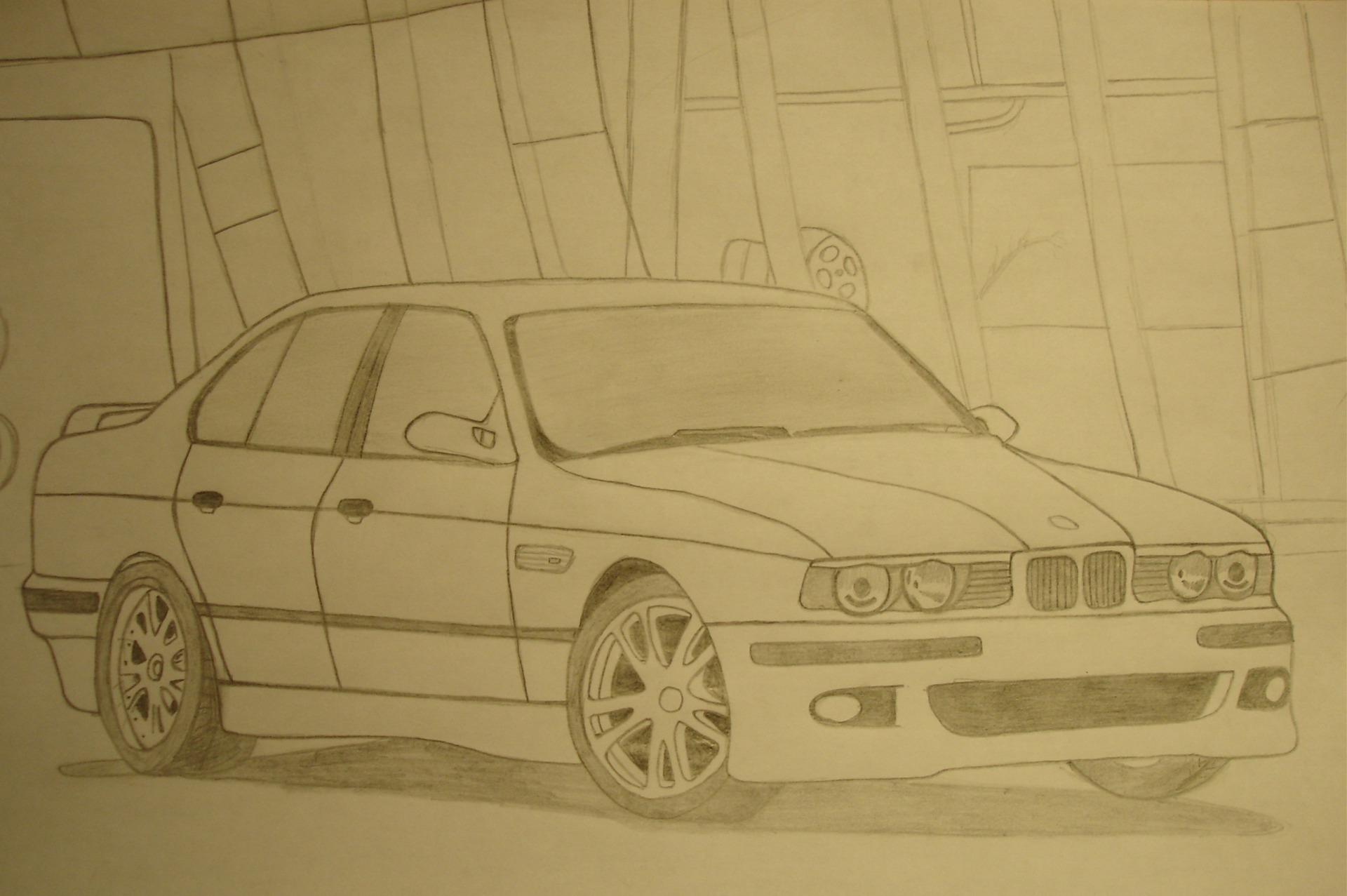 Нарисовать бмв легко. BMW e34 рисунок. BMW e34 нарисованная. BMW e34 рисунок карандашом. БМВ е34 м5 контур.