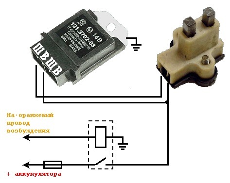 Как правильно подключить реле регулятор "Правильная" проводка на генератор + волгощетки - Москвич Святогор, 1,7 л, 1999 