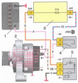 Как подключить генератор ВАЗ 2110?