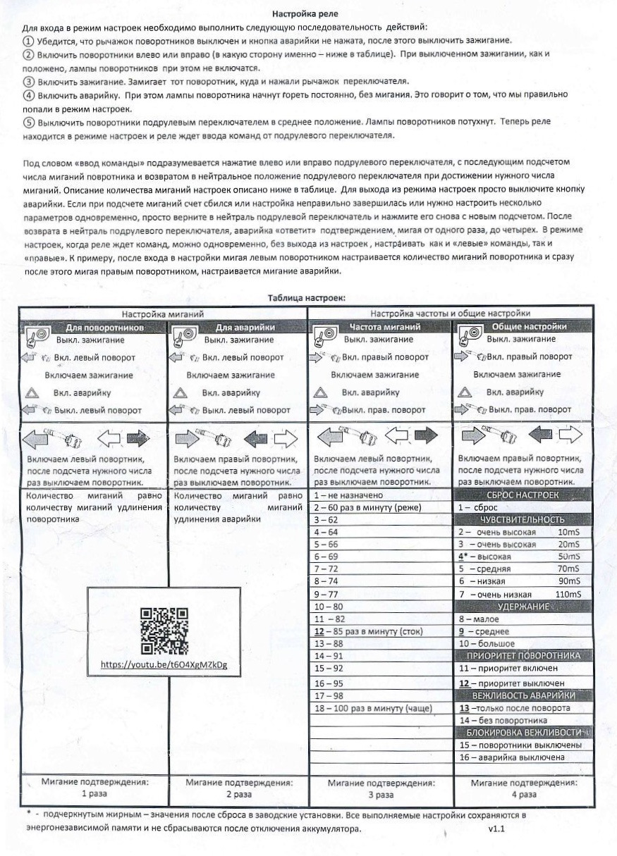 Вежливое реле поворотов toyota