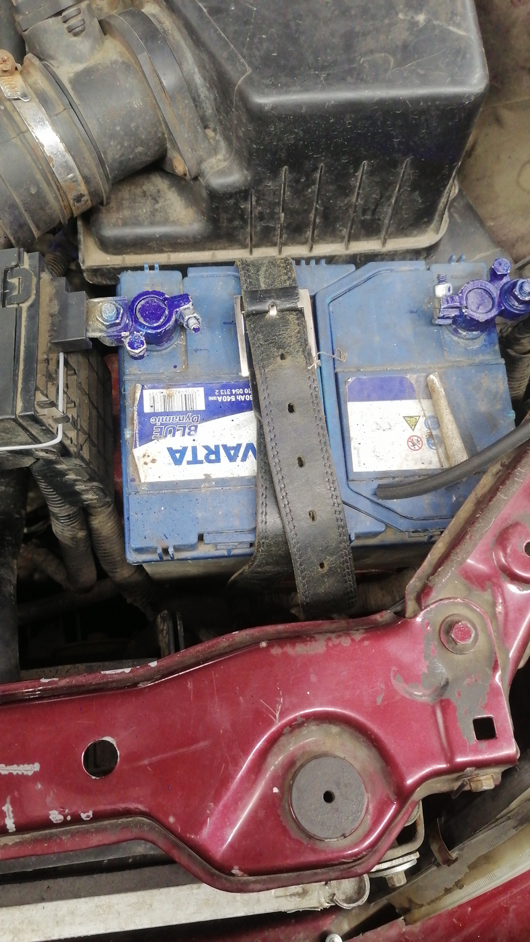 Гаражжжж🤣. Закрепил аккумулятор. — ТагАЗ Vortex Tingo, 1,8 л, 2011 года ...