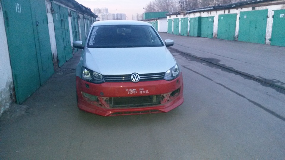 Примерил сегодня бамперок — Volkswagen Polo Sedan, 1,6 л, 2011 года ...