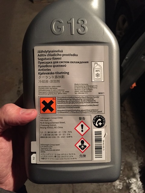 G013774M2 Антифриз, готовая смесь VAG | Запчасти на DRIVE2