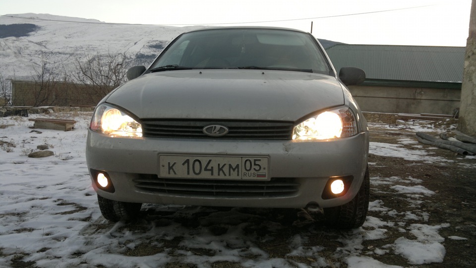 Противотуманки — Lada Калина Универсал (1G), 1,6 л, 2009 года ...